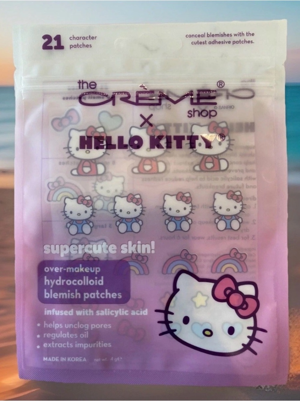 Hello Kitty Purple and Pink Hydrocolloid Blemish Patches - 21 Count